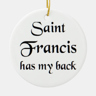 heilige franciscus keramisch ornament