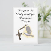 Heilige Geest Controle van spraak Gebed Kaart (Staand voorkant)