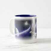 Heilige Geest Dove Art Coffee Mok (Voorkant links)