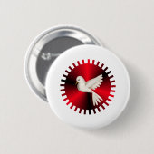 Heilige Geest Dove Ronde Button 5,7 Cm (Voorkant /achterkant)