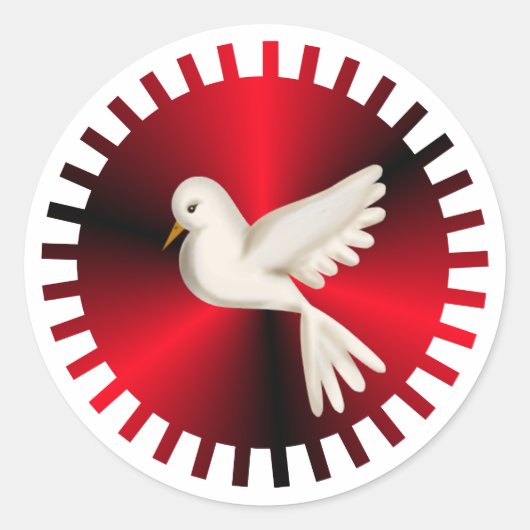 Heilige Geest Dove Ronde Sticker (Voorkant)