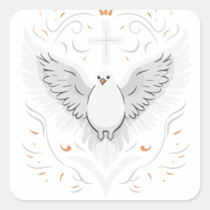 Heilige Geest Dove Vierkante Sticker