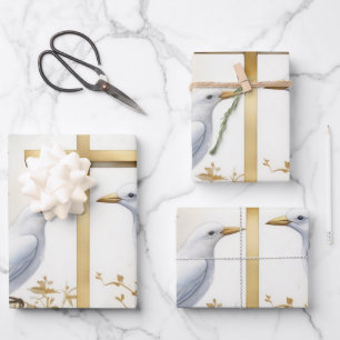Heilige Geest Duif & Kruis Gift Wrap Inpakpapier Vel