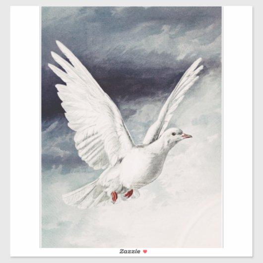 Heilige Geest Duif Religieuze Confirmatie en Vrede Sticker (Vel)