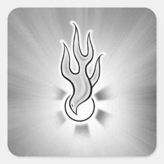 Heilige Geest Flame Dove Design Vierkante Sticker
