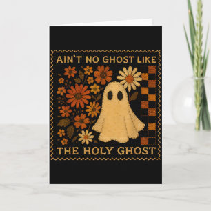 Heilige Geest Grappige Herfst Bloemig Retro Christ Kaart