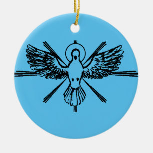 Heilige Geest in de vorm van een duif Keramisch Ornament
