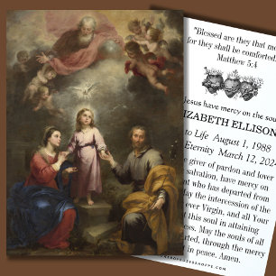 Heilige Geest Katholieke begrafenis Memorial Heili Visitekaartje