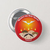 Heilige Geest Pentecost Ronde Button 5,7 Cm (Voorkant /achterkant)