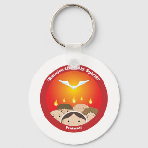 Heilige Geest Pentecost Sleutelhanger