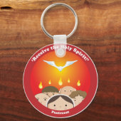 Heilige Geest Pentecost Sleutelhanger (Voorkant)