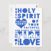 Heilige Geest Prayer Briefkaart (Voorkant / Achterkant)