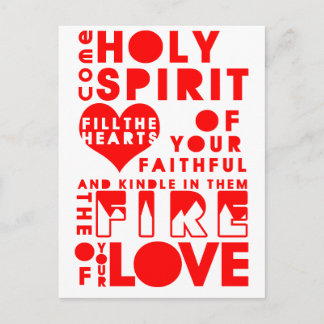 Heilige Geest Prayer Briefkaart