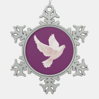 Heilige Geest Tin Sneeuwvlok Ornament