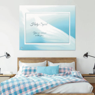 Heilige Geest, u bent welkom Canvas Afdruk