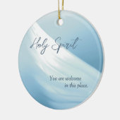 Heilige Geest U bent welkom Canvas Print Keramisch Ornament (Links)