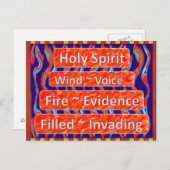 Heilige Geest~ Wind, Vuur, gevulde Briefkaarten (Voorkant / Achterkant)