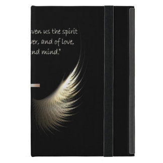 Heilige Geest Wings met Kruis en Schrift Verse iPad Mini Hoesje