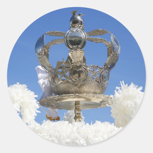 Heilige Geestenkop Ronde Sticker (Voorkant)