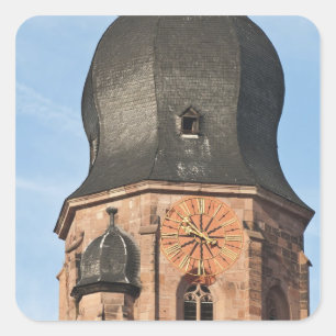 Heilige Geestkerk in de oude binnenstad van Heidel Vierkante Sticker
