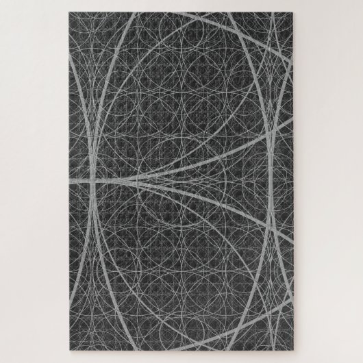 Heilige Geometrie Cirkels Bloem van het Leven Legpuzzel (Verticaal)