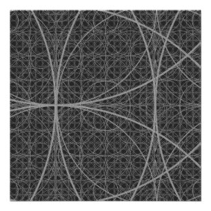 Heilige Geometrie Cirkels Bloem van het Leven Perfect Poster