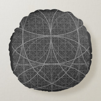 Heilige Geometrie Cirkels Bloem van het Leven Rond Kussen