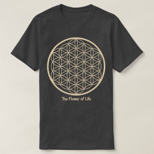 Heilige Geometrie De bloem van het leven T-shirt (Design voorkant)