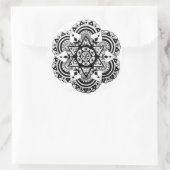 Heilige Geometrie Hand getrokken Ontwerp Ronde Sticker (Tas)