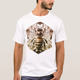 Heilige Geometrie Honingbij Gift voor imkers T-shirt
