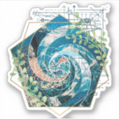 heilige geometrie in de natuur sticker (Voorkant)