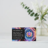 Heilige Geometrie Mandala Professional Executive Visitekaartje (Staand voorkant)