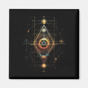 Heilige Geometrie Metatron Kubus Spiritueel Yoga _ Magneet