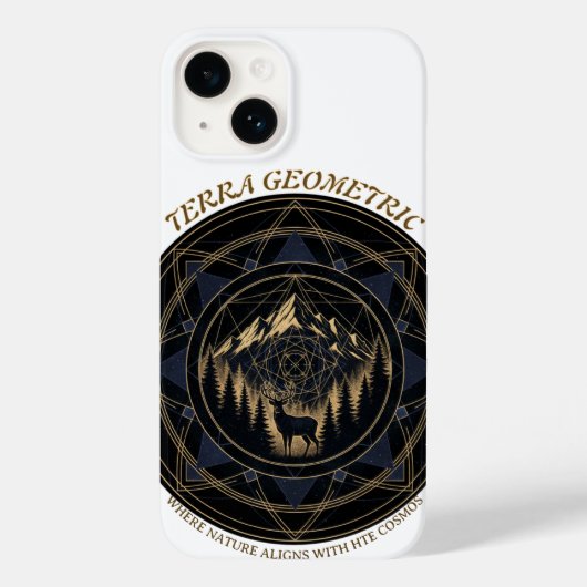 Heilige Geometrie Natuurfusie • Bergen & Bos Case-Mate iPhone Case (Achterkant)