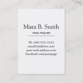 *~* Heilige Geometrie Pastel Yoga Visitekaartje (Achterkant)