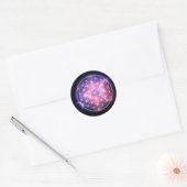 heilige geometrie ronde sticker (Envelop)