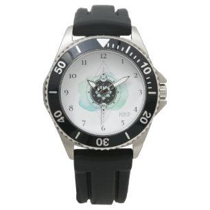 *~* Heilige Geometrie Spirituele Sterren Moon Lotu Horloge