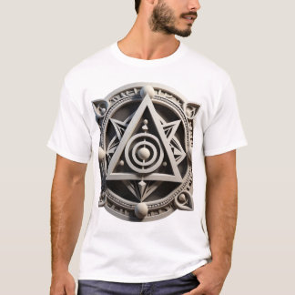 Heilige Geometrie Steen Mandala T-shirt