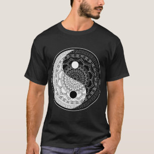 Heilige Geometrie Yin Yang Dala T-shirt