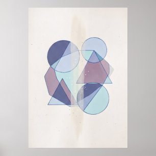 Heilige Geometrie Zielverbindingen Spirituele Muur Poster