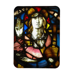 Heilige George de Moordenaar van de Draak in Glas Magneet