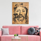 Heilige Gezicht van Jezus Canvas Print (Insitu (Woonkamer))