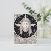 Heilige gezicht van Jezus Christus Briefkaart (Staand voorkant)