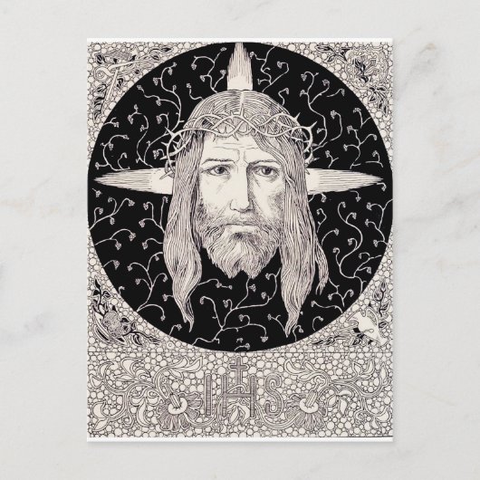 Heilige gezicht van Jezus Christus Briefkaart (Voorkant)