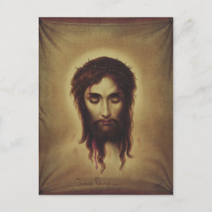 Heilige gezicht van Jezus Christus Briefkaart