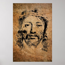 Heilige gezicht van Jezus Christus Poster