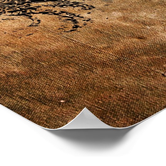 Heilige gezicht van Jezus Christus Poster (Hoek)