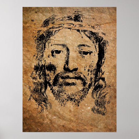 Heilige gezicht van Jezus Christus Poster (Voorkant)