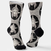 Heilige gezicht van Jezus Christus Sokken (Gebogen)