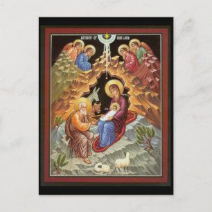 Heilige Gezin gevolgd door Angels Briefkaart